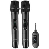 Microfone AWS-MIC-01 Dinâmico Duplo Sem Fio AIWA Microfone AWS-MIC-01 Dinâmico Duplo Sem Fio AIWA