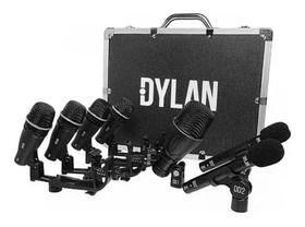 Microfone Bateria Kit Dylan Dd-7 Com Case