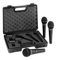 Microfone Behringer Ultravoice Xm1800s Preto - Kit 3 Unidades Microfone Behringer Ultravoice Xm1800s Preto - Kit 3 Unidades