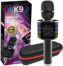 Microfone Bluetooth de karaokê sem fio com luzes LED - LiL DiHo