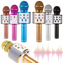 Microfone Bluetooth Karaoke brinquedo Infantil Muda Voz Sem Fio toca musica