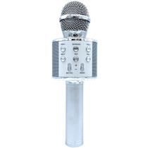 Microfone bluetooth karaoke led