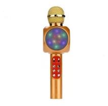 Microfone Bluetooth Karaoke Portátil Usb Sd Fm Sem Fio Led
