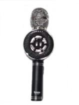 Microfone Bluetooth Karaoke Portátil Usb Sd Fm Sem Fio Led