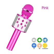 Microfone - Bluetooth Karaoke - Star Voice - Rosa Pink LUMINUS IMPORTACAO E Microfone - Bluetooth Karaoke - Star Voice - Rosa Pink LUMINUS IMPORTACAO E