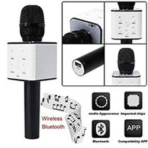 Microfone Bluetooth Karaoke The Voice Portatil Sem Fio Caixa Som Auto Falante Musical Criancas Youtuber Cor:Prata Microfone Bluetooth Karaoke The Voice Portatil Sem Fio Caixa Som Auto Falante Musical Criancas Youtuber Cor:Prata