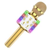 Microfone Bluetooth Karaoke Youtuber Gravador Com Som Ws-858 Microfone Bluetooth Karaoke Youtuber Gravador Com Som Ws-858