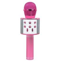 Microfone Bluetooth Sem Fio Infantil Karaoke Portátil Rosa