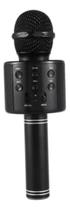 Microfone Bluetooth Sem Fio Karaoke Kids Muda Voz + Cor Preto