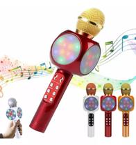Microfone Bluetooth Sem Fio Karaoke Troca e Muda De Voz