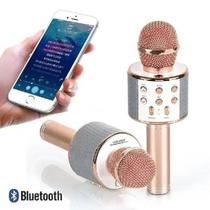 Microfone Bluetooth Sem Fio Para Youtuber Reporter Karaoke