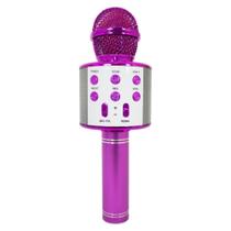 Microfone Bluetooth Sem Fio Spring Karaokê Kids SPK-015 Rosa