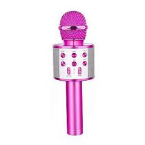 Microfone Bluetooth Sem Fio Spring Karaokê Kids SPK-015 Rosa