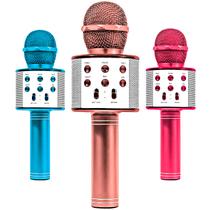 Microfone Bluetooth Sem Fio Youtuber Karaoke Reporter Cores - Zoop Toys