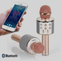 Microfone Bluetooth Sem Fio Youtuber Karaoke Som Potente