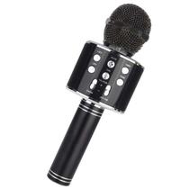 Microfone Bluetooth Spring Kids Para Karaoke SPK 015 Preto Sem Fio