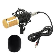 Microfone BM-800 com Fio e Suporte Anti-Choque - GS Black
