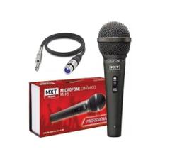 Microfone c/fio dinamico profissional m-k5 preto cabo 3mts mxt