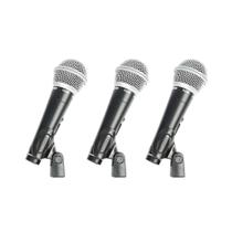 Microfone C/ Fio Samson Kit C/ 3 R21s3