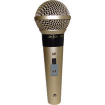 Microfone C/fio Sm-58 P4 Dinamico Champanhe Leson Microfone C/fio Sm-58 P4 Dinamico Champanhe Leson