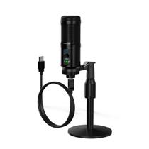 Microfone CableTime Condensador Cardioide Com Base Preto Microfone CableTime Condensador Cardioide Com Base Preto