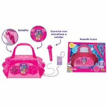 Microfone com Bolsinha Musical - Barbie Dreamtopia - MP3 e Luzes - Fun Divirta-se