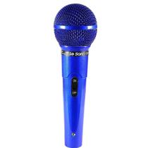 Microfone com Fio Azul Profissional MC-200 P10 - Leson 2AM00200A