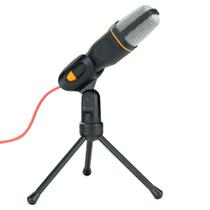 Microfone Com Fio Condensador Com Tripé Suporte Cachimbo Para Live Gravação Streaming