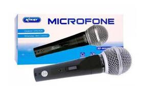 Microfone Com Fio De 5m Profissional Completo P/ Caixa Som Karaokê