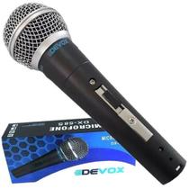 Microfone Com Fio Dinâmico Devox DX-58S