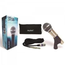 Microfone com fio dinamico leson ls 58 champanhe Microfone com fio dinamico leson ls 58 champanhe