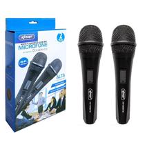 Microfone Com Fio Duplo Profissional Knup KP-M0015 Microfone Com Fio Duplo Profissional Knup KP-M0015