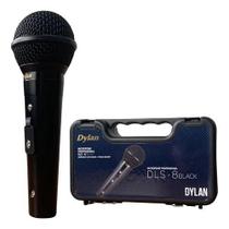 Microfone com Fio Dylan DLS-8 Preto com maleta Microfone com Fio Dylan DLS-8 Preto com maleta