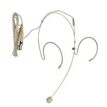 Microfone Com Fio Headset Condensador Bege Com Mini Xlr 3 Pinos SK-MH50 Skypix