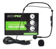 Microfone Com Fio Headset De Cabeça Auricular Sk-mh30 Skypix Microfone Com Fio Headset De Cabeça Auricular Sk-mh30 Skypix