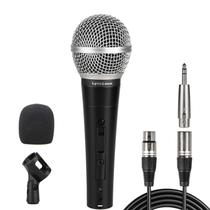 Microfone com fio LyriCloom Professional DM58 com cabo XLR