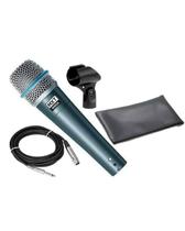 Microfone com fio mxt btm57a dinamico