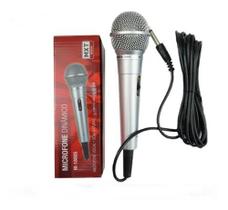 Microfone Com Fio Mxt Dinâmico M-1800 Com Cabo 3 Metros