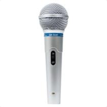 Microfone com Fio Prata Profissional MC-200 P10 - Leson 2AM00200S Microfone com Fio Prata Profissional MC-200 P10 - Leson 2AM00200S