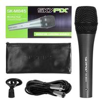 Microfone Com Fio Profissional Dinâmico SKM845 Skypix Com Cabo 4 M, Bolsa E Cachimbo Para Eventos Microfone Com Fio Profissional Dinâmico SKM845 Skypix Com Cabo 4 M, Bolsa E Cachimbo Para Eventos