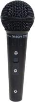 Microfone Com Fio Profissional Sm58 P4 Bk Preto Fosco Impedância Alta Acompanha Cabo 5 Metros