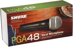 microfone com fio shure pga48 lc