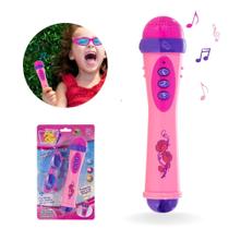 Microfone Com Oculos Pop Star Brinquedo Brincadeira Infantil - Art Brink