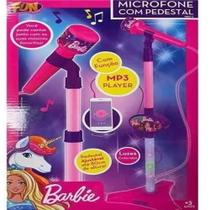 Microfone com Pedestal Barbie Barão Toys