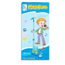Microfone com Pedestal e Luz Azul MCG - 235 - Fênix Microfone com Pedestal e Luz Azul MCG - 235 - Fênix