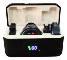 Microfone Compatível IPhone Android Peining Pei-mkf11: Som Profissional E Claro Preto