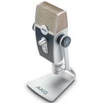 Microfone Condensador AKG LYRA C44-USB Profissional para Studio Gravação Podcasting Vídeos Youtube