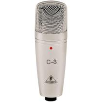 Microfone condensador behringer c3 multipadrão cardioide omni figura 8 xlr Microfone condensador behringer c3 multipadrão cardioide omni figura 8 xlr