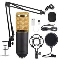 Microfone condensador BM800 com suporte de braço para PC de estúdio