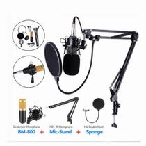Microfone Condensador Bm800 Profissional Youtube Estúdio